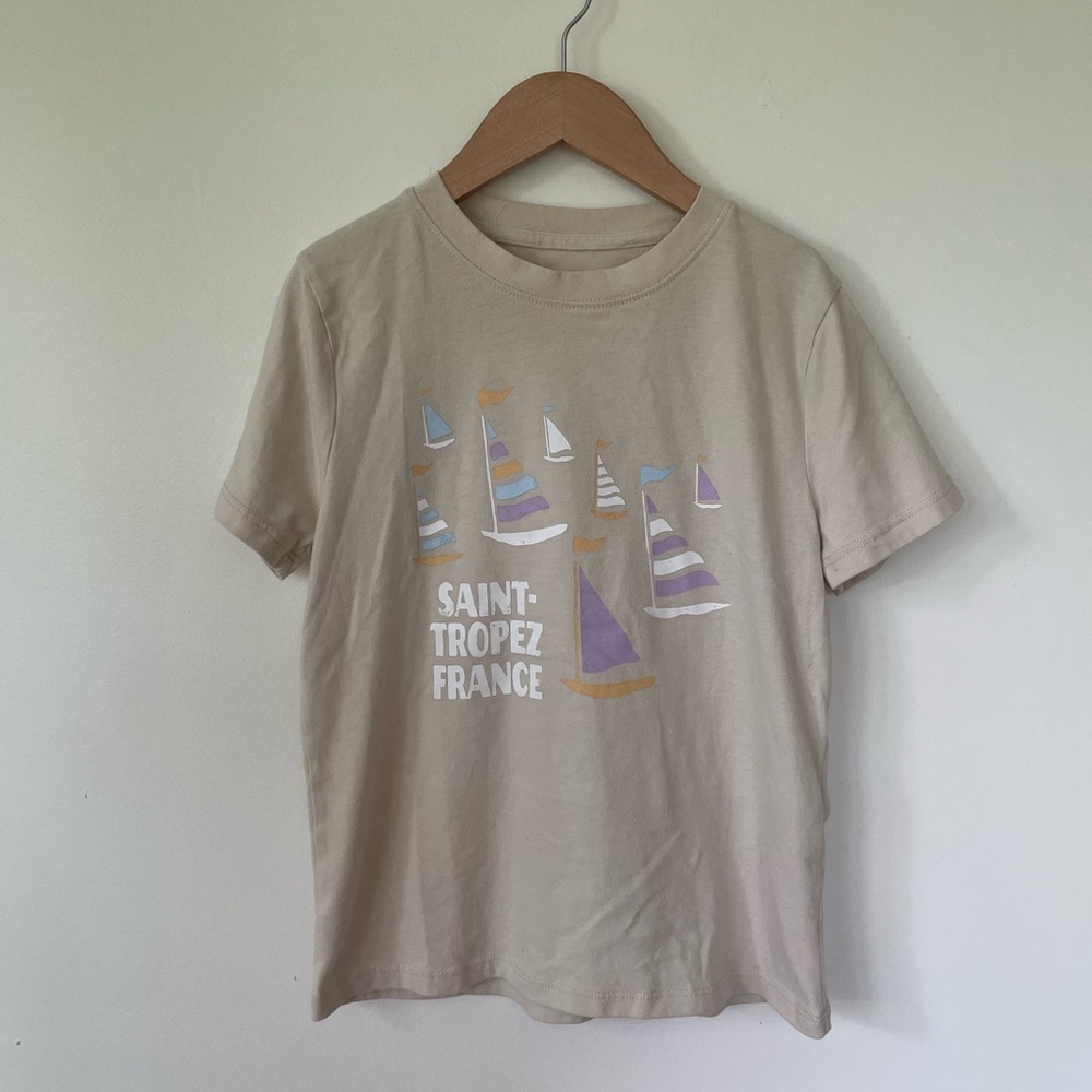 Abercrombie Kids Saint-Tropez France Sailboat Graphic Tee